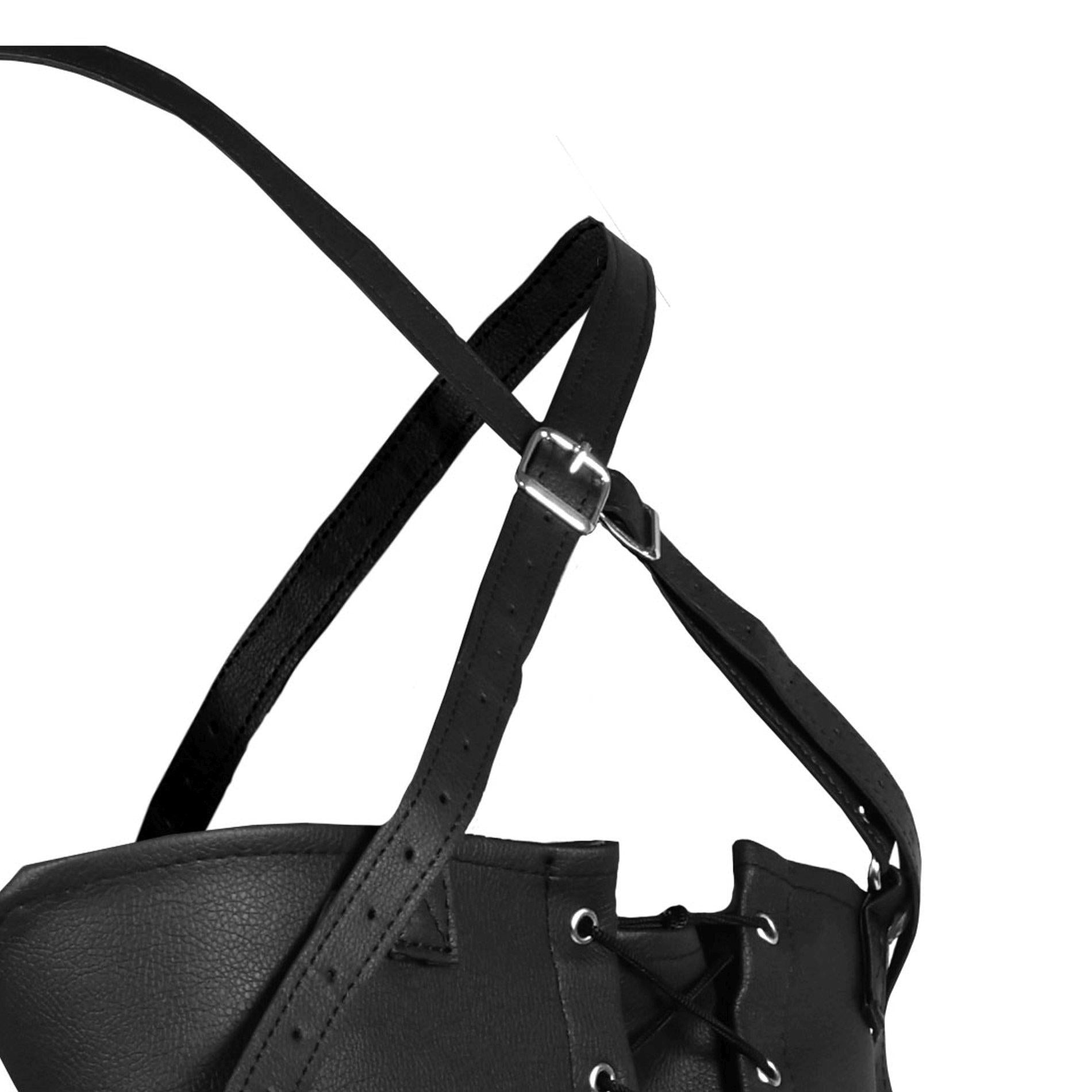 5-Lace-up Full Sleeve Arm Restraint - Black-5
