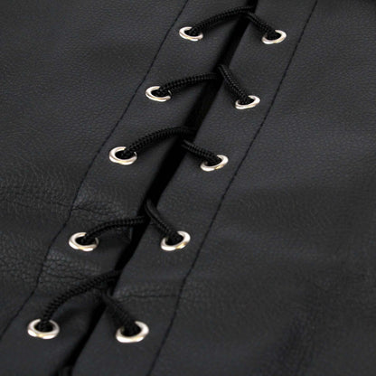 6-Lace-up Full Sleeve Arm Restraint - Black-6