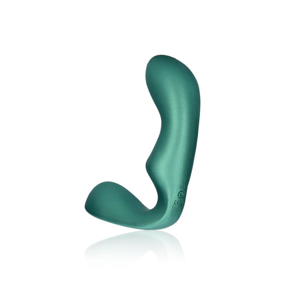 6-Pointed Vibrating Prostate Massager with Remote Control - Metallic Green-6