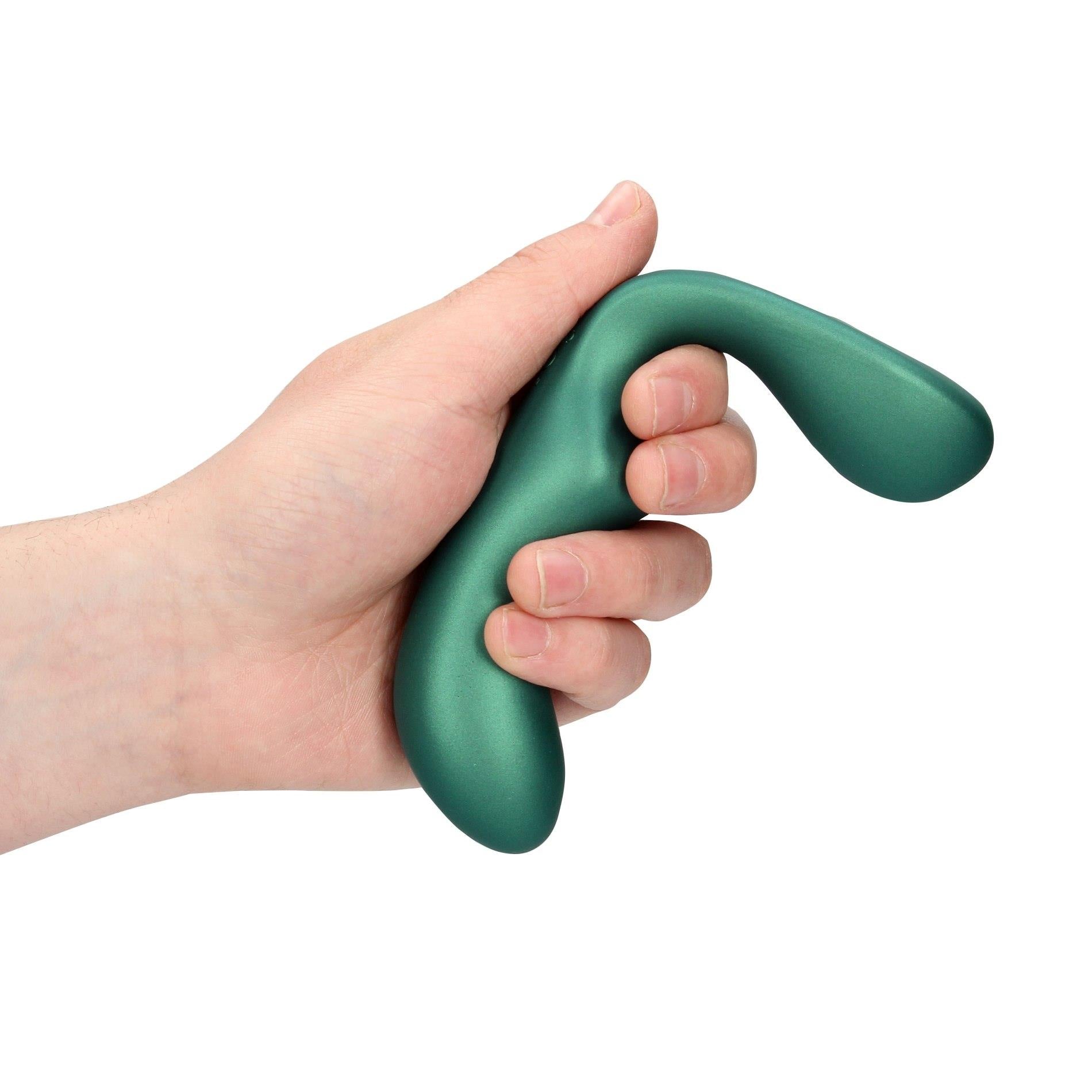 7-Pointed Vibrating Prostate Massager with Remote Control - Metallic Green-7