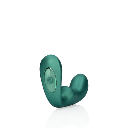 8-Pointed Vibrating Prostate Massager with Remote Control - Metallic Green-8