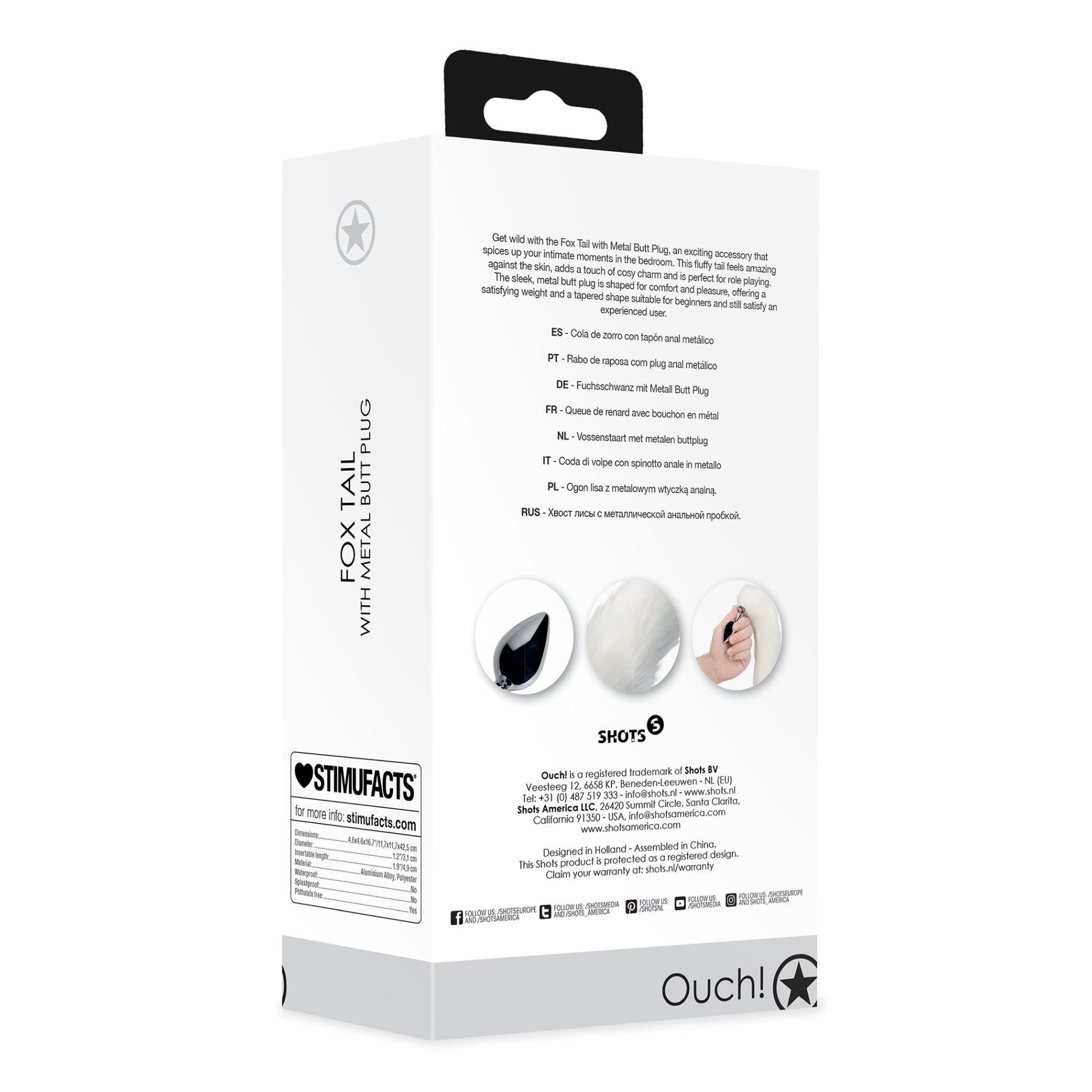 3-Fox Tail with Metal Butt Plug-3