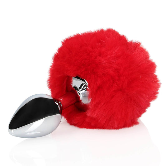 1-Bunny Tail with Metal Butt Plug-1