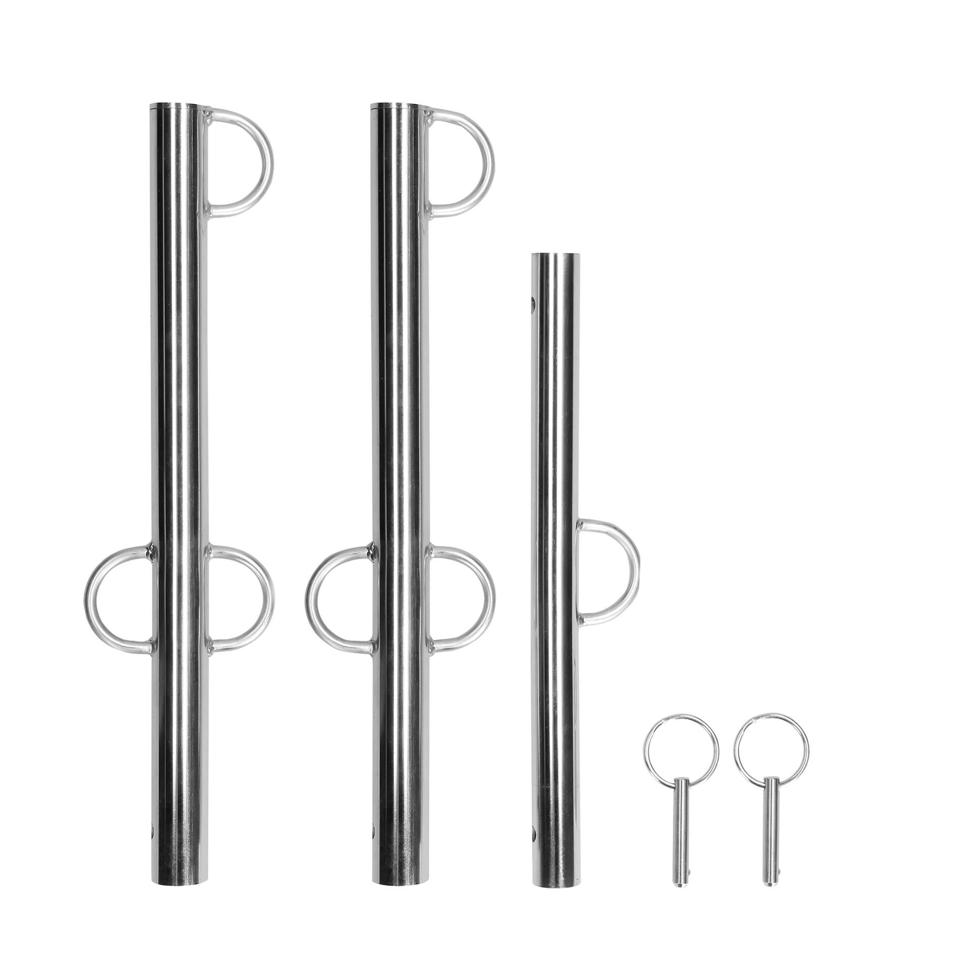 5-Spreader Bar with Multiple Hooks - Silver-5