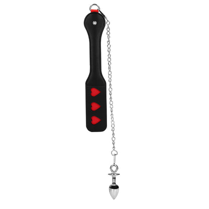 1-Hearts Paddle with Metal Anal Plug-1