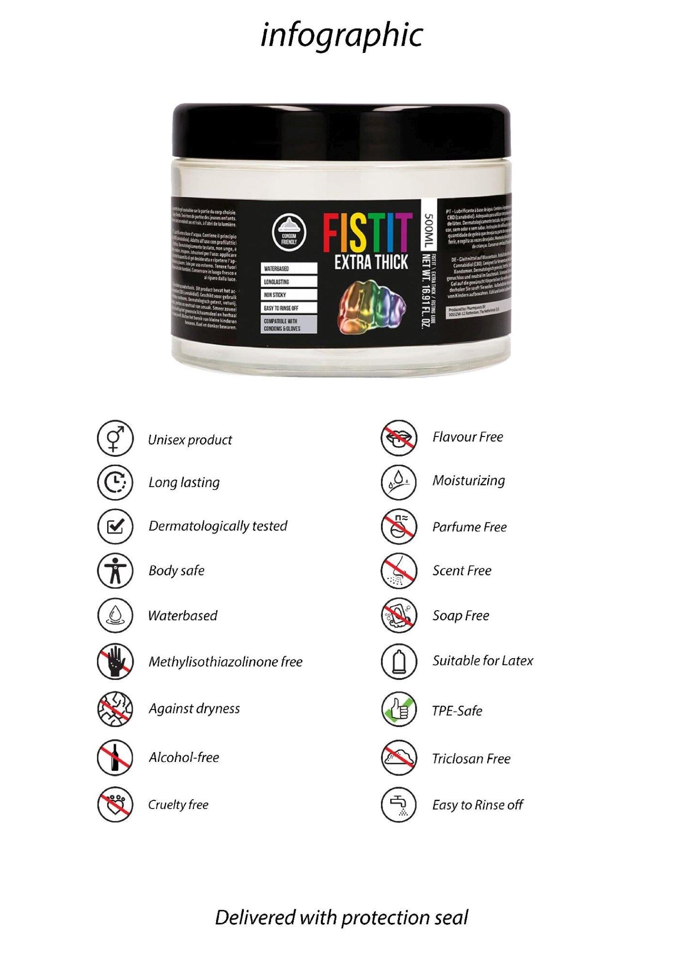 8-Żel Fisting Fist It - Extra Thick - Rainbow - 500 ml-8