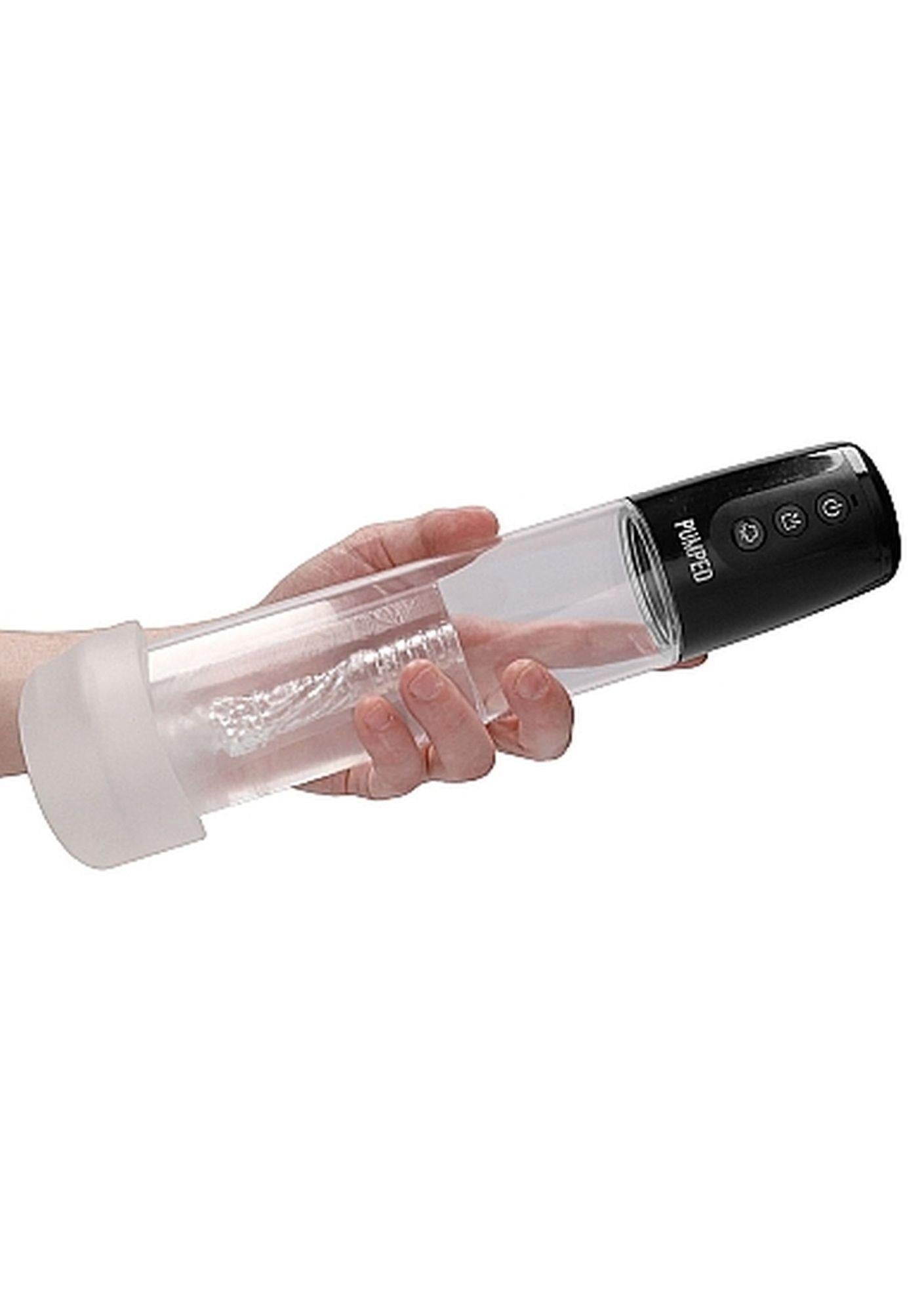 10-Automatic Cyber Pump with Masturbation Sleeve - Transparent-10