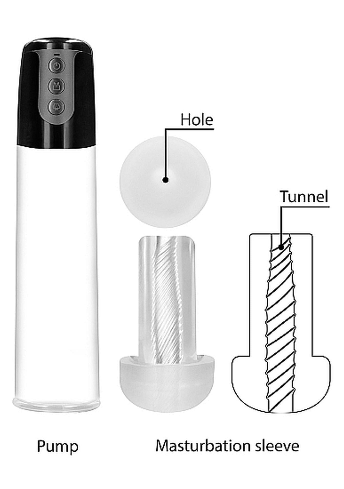 11-Automatic Cyber Pump with Masturbation Sleeve - Transparent-11