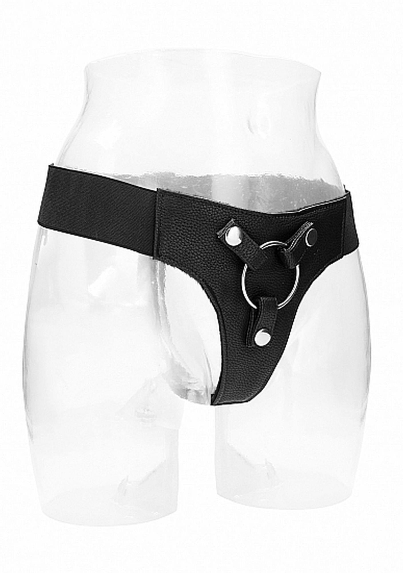 1-Elastyczna uprząż strap-on miękki materiał majtki-1