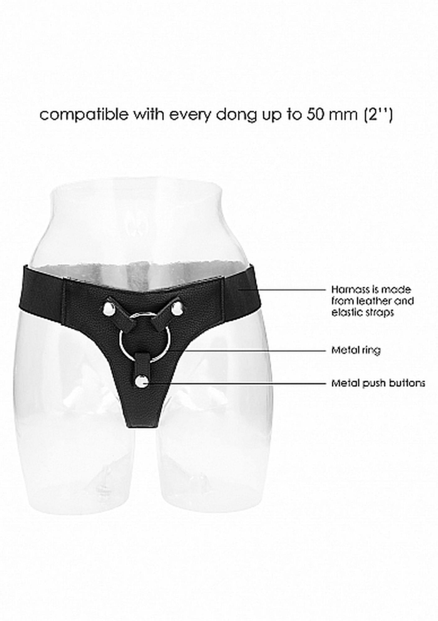9-Elastyczna uprząż strap-on miękki materiał majtki-9