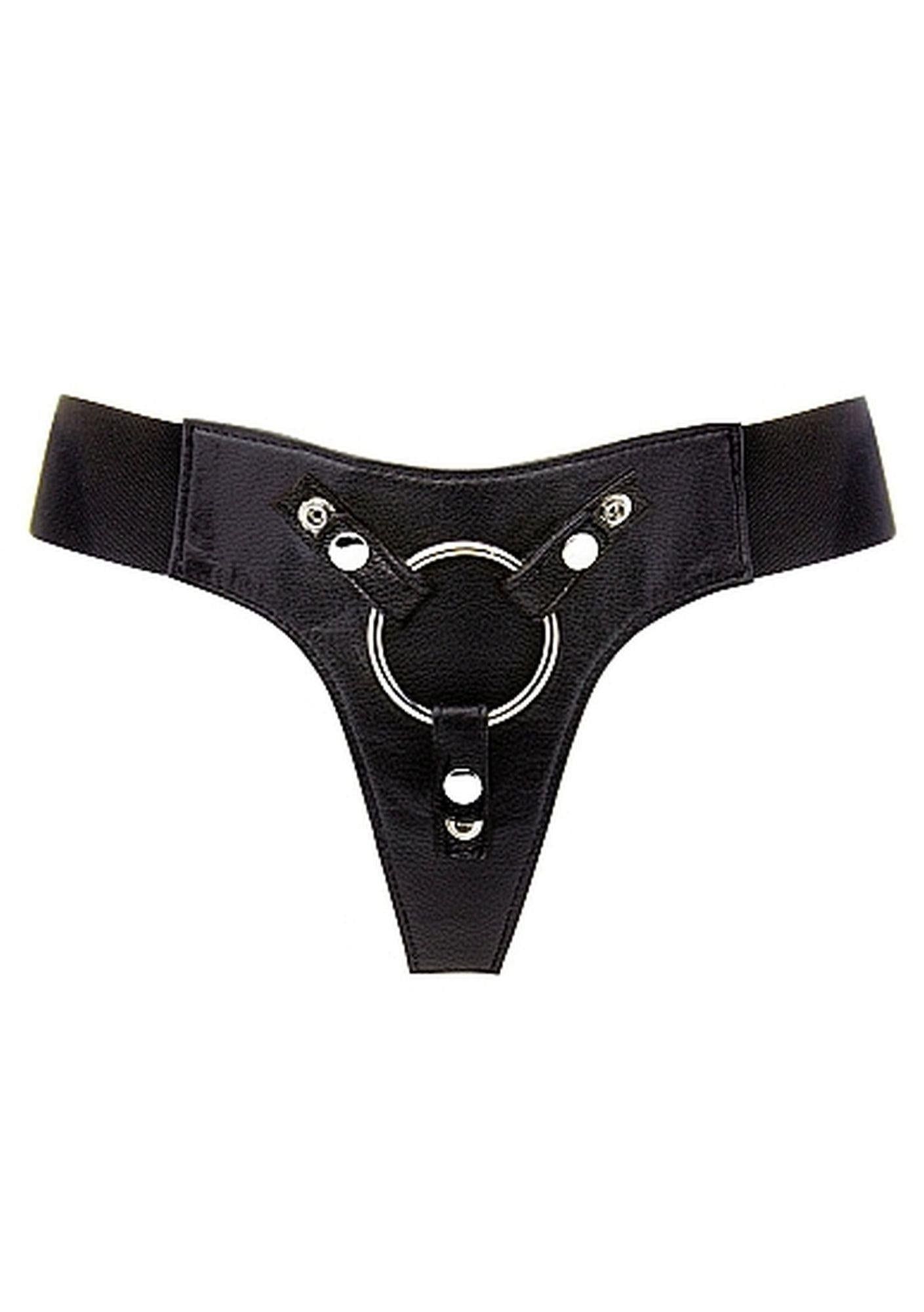 1-Uprząż elastyczna strap-on miękki materiał majtki-1