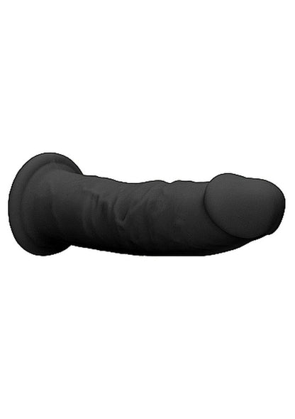 7-Zagięte silikonowe dildo mocna przyssawka 15 cm-7