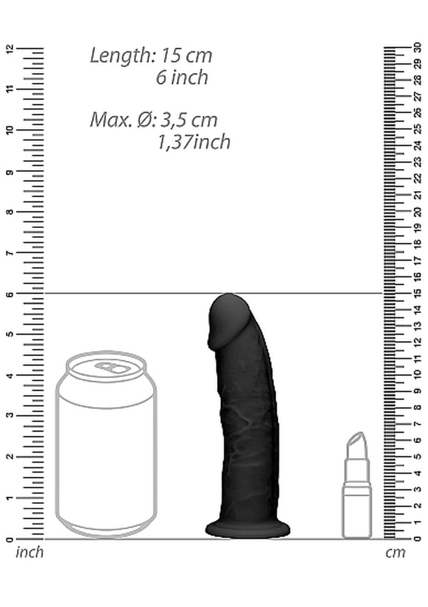 8-Zagięte silikonowe dildo mocna przyssawka 15 cm-8