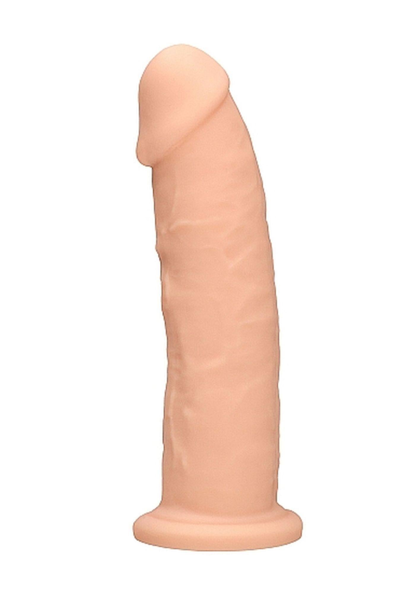 3-Silicone Dildo Without Balls - 22,8 cm - Flesh-3