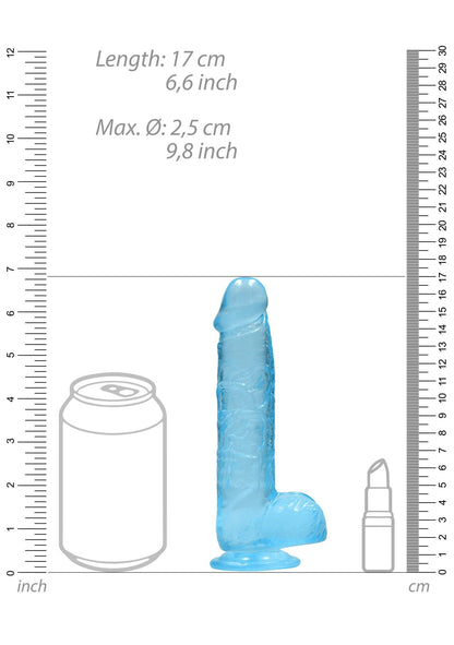 7-Realistic Dildo with Balls - 6""/ 15 cm-7