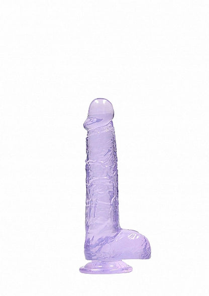 4-Dildo z przyssawką mały fioletowy penis 17 cm-4