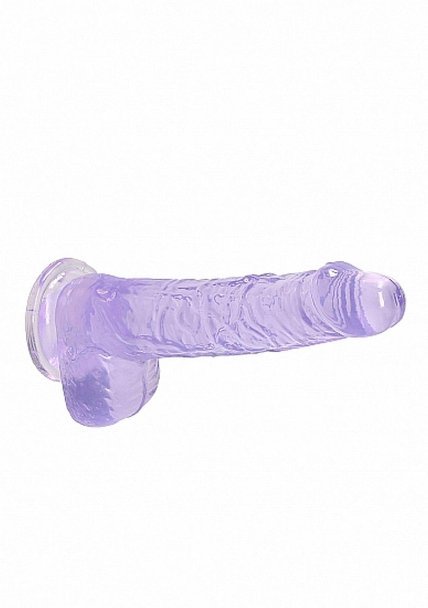 6-Dildo z przyssawką mały fioletowy penis 17 cm-6