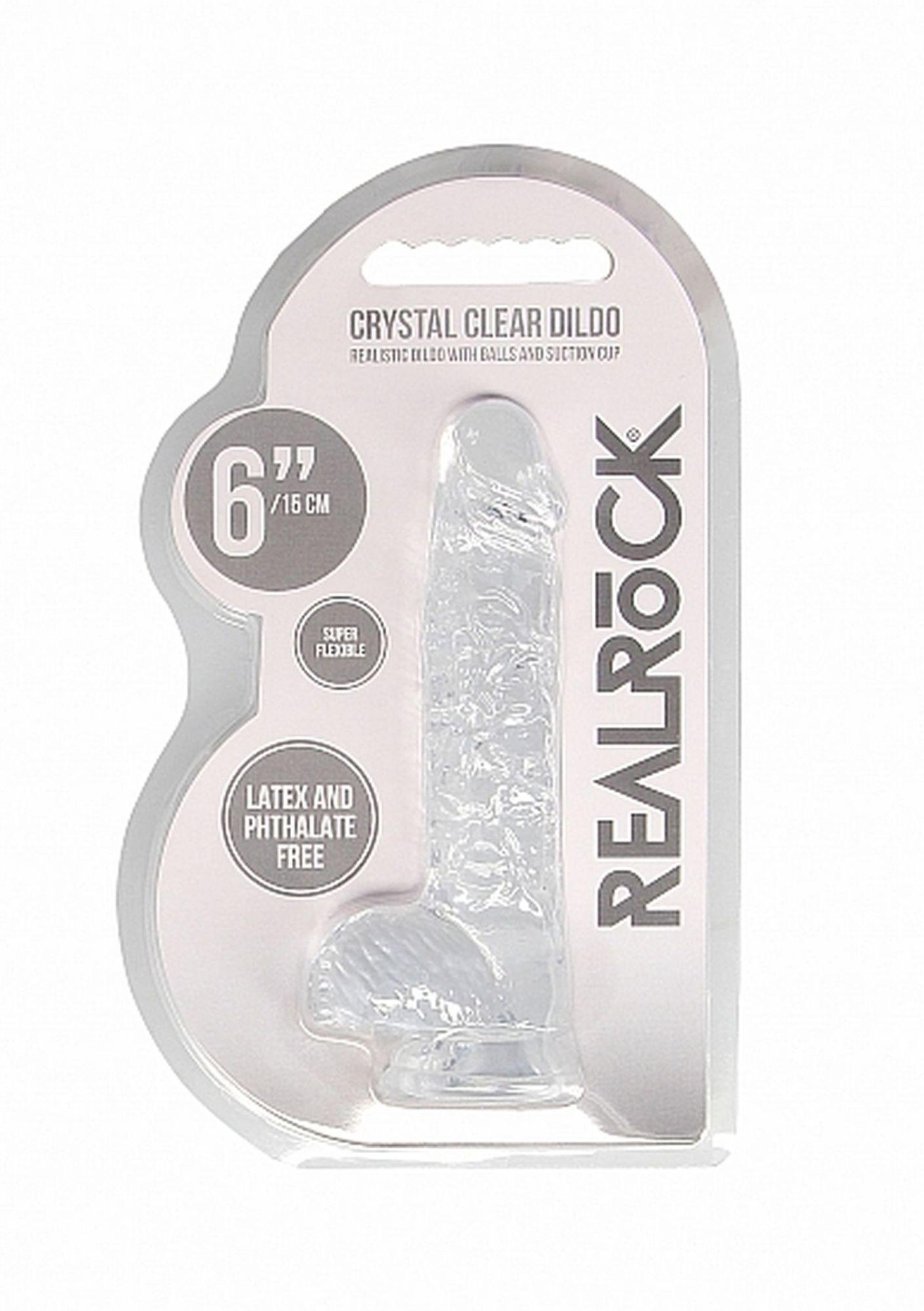 2-Mały przezroczysty penis dildo z przyssawką 17 cm-2
