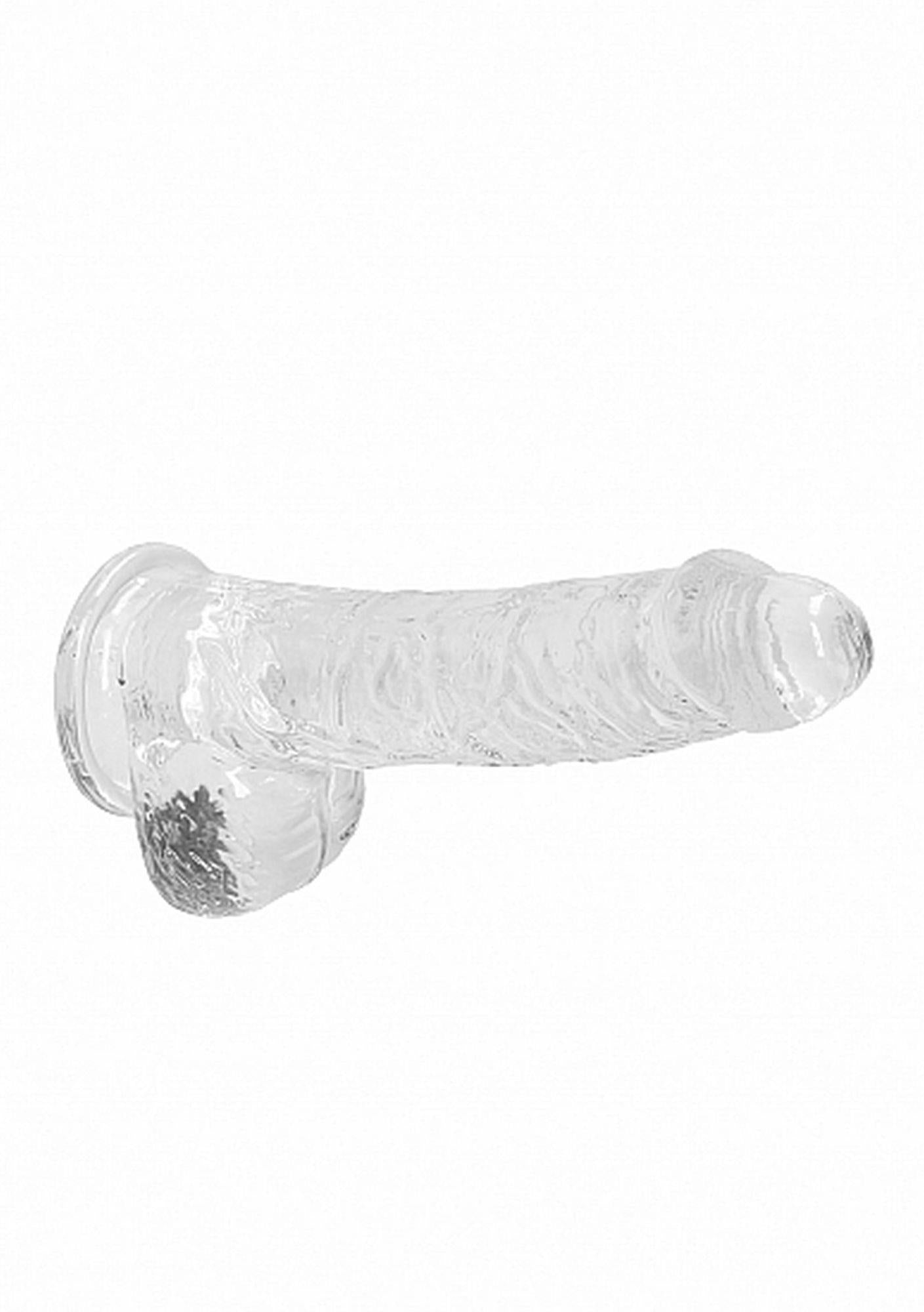 6-Mały przezroczysty penis dildo z przyssawką 17 cm-6