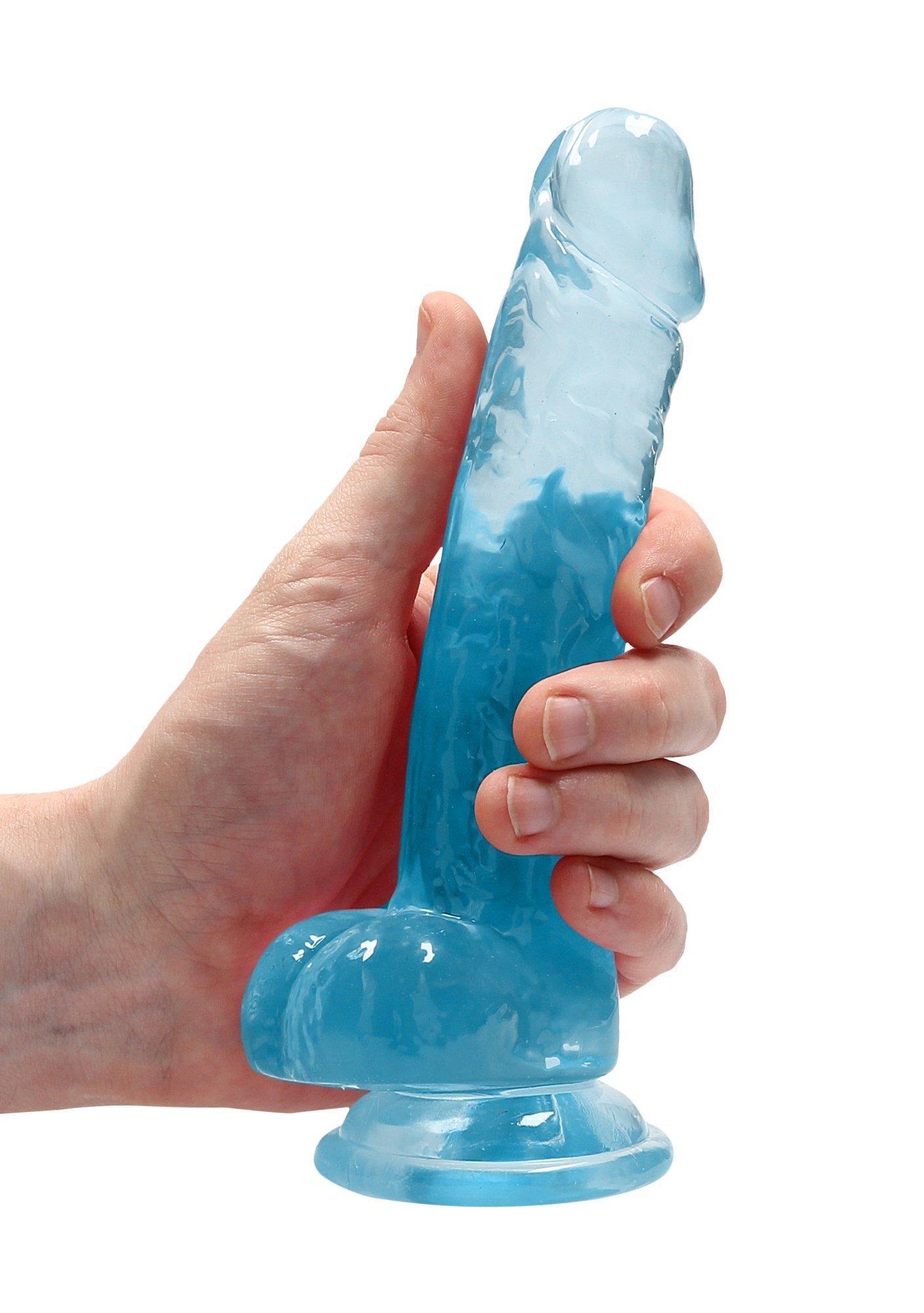 4-Realistic Dildo with Balls - 7""/ 19 cm-4