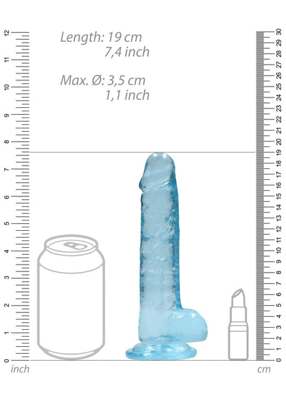 7-Realistic Dildo with Balls - 7""/ 19 cm-7