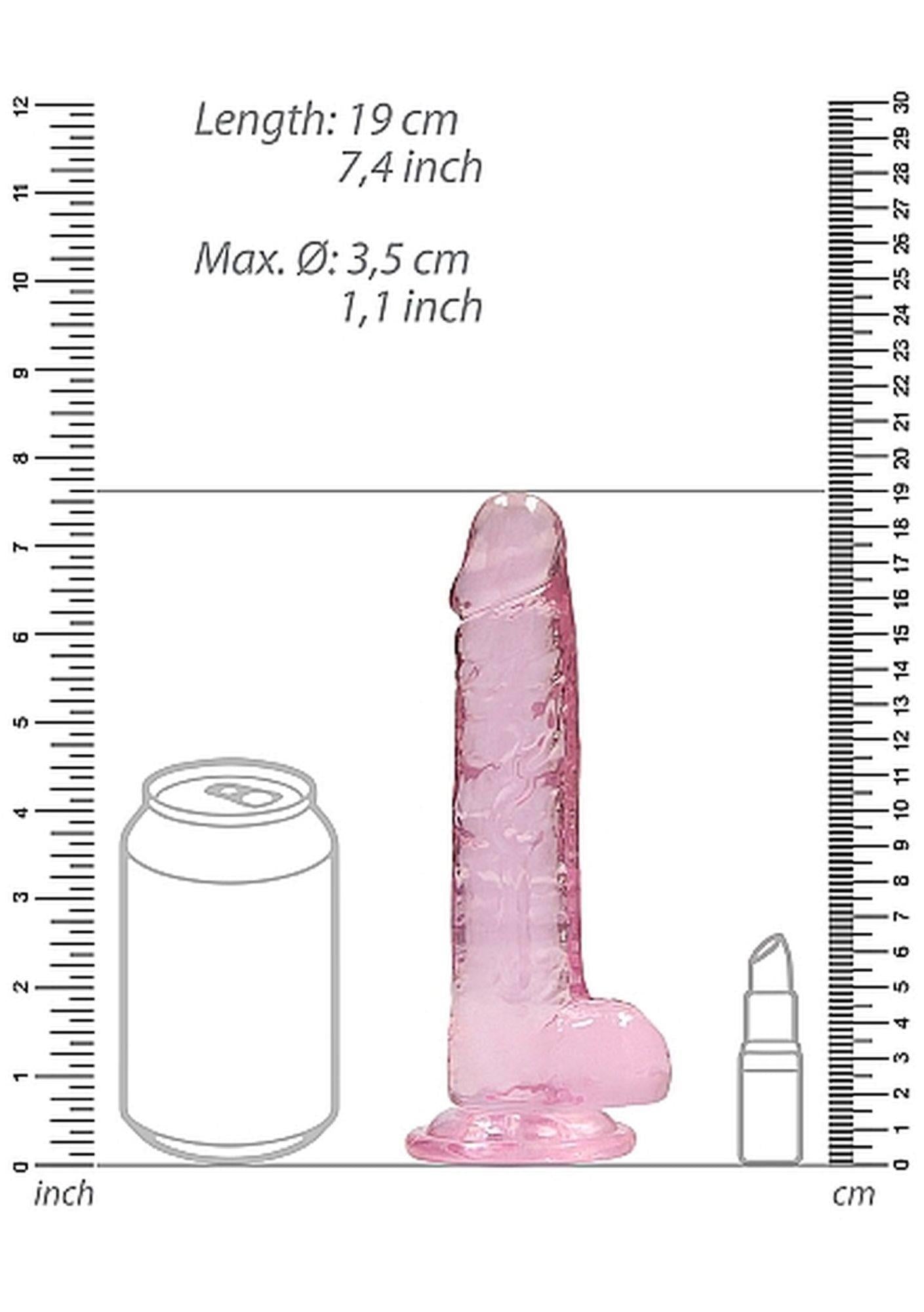 3-Dildo różowe z mocną przyssawką różowy orgazm 19cm-3