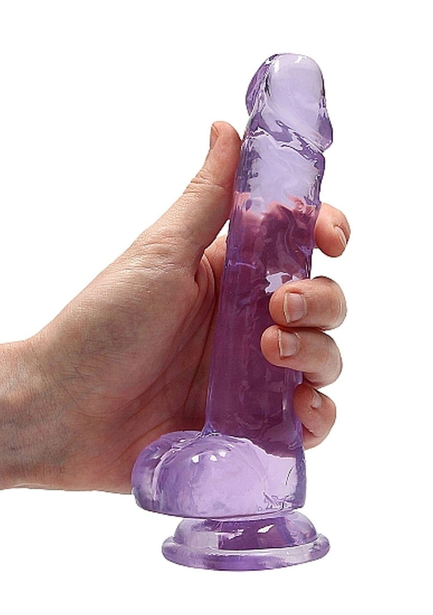7-Dildo z przyssawką penis realistyczny żylasty 19cm-7