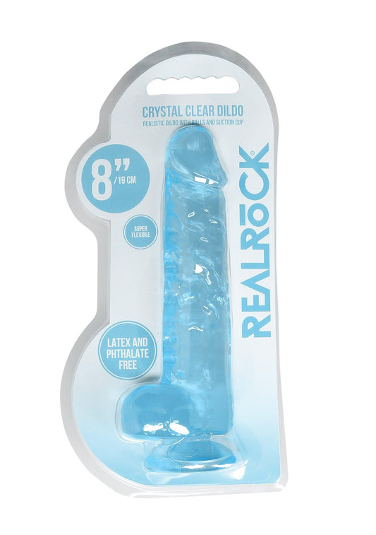 1-Dildo gumowe silikonowe żylaste z przyssawką 21 cm-1