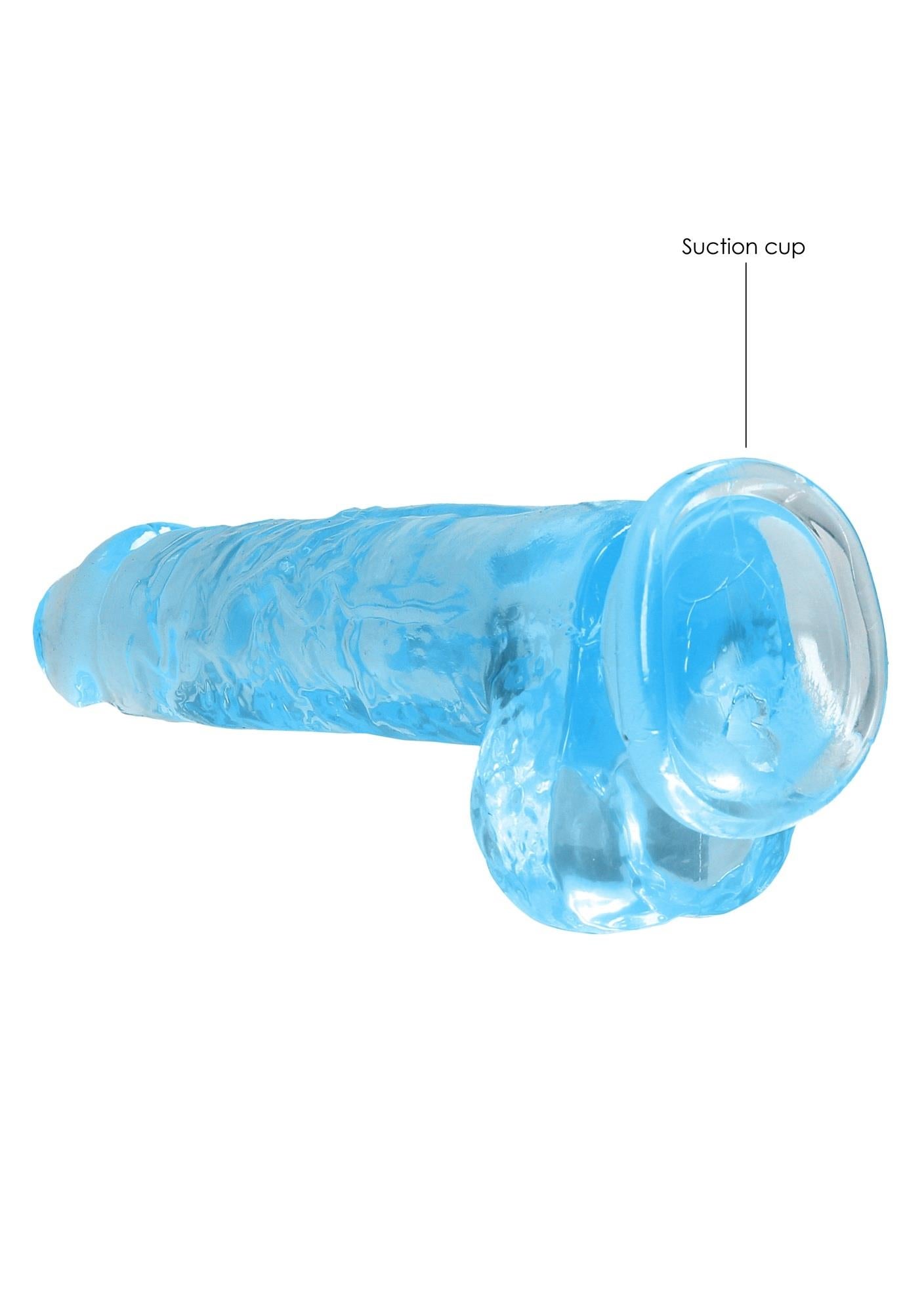 6-Dildo gumowe silikonowe żylaste z przyssawką 21 cm-6