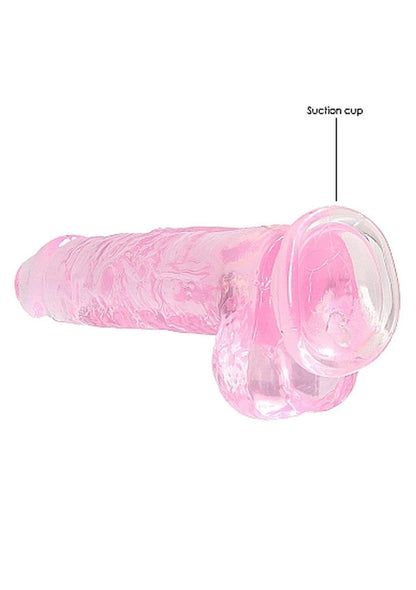 5-8"" / 20 cm Realistic Dildo With Balls - Pink-5