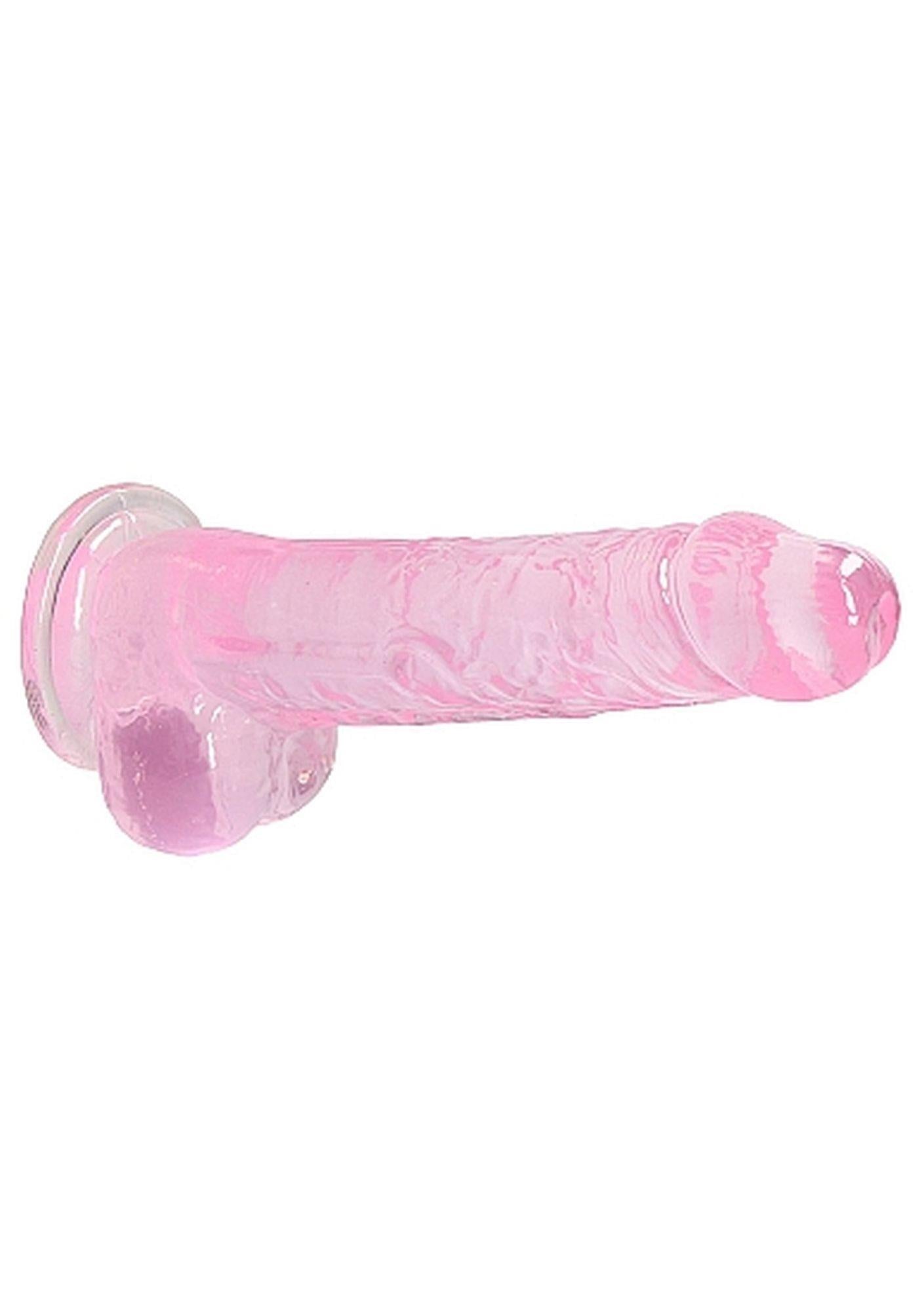 6-8"" / 20 cm Realistic Dildo With Balls - Pink-6