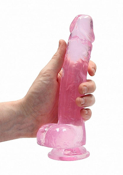 7-8"" / 20 cm Realistic Dildo With Balls - Pink-7