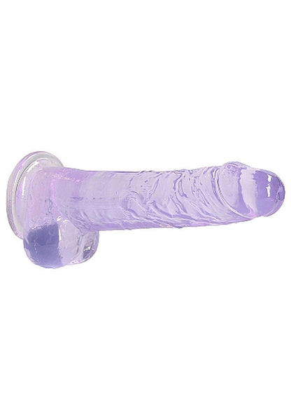 6-Duże fioletowe dildo z przyssawką i jądrami 21cm-6