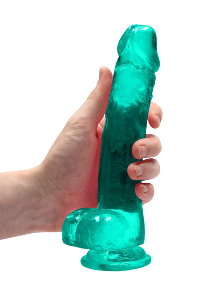 4-Dildo długie żylaste z mocną przyssawką penis 21cm-4