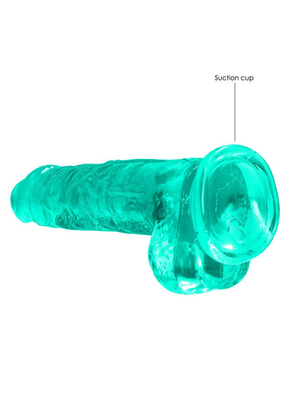 6-Dildo długie żylaste z mocną przyssawką penis 21cm-6