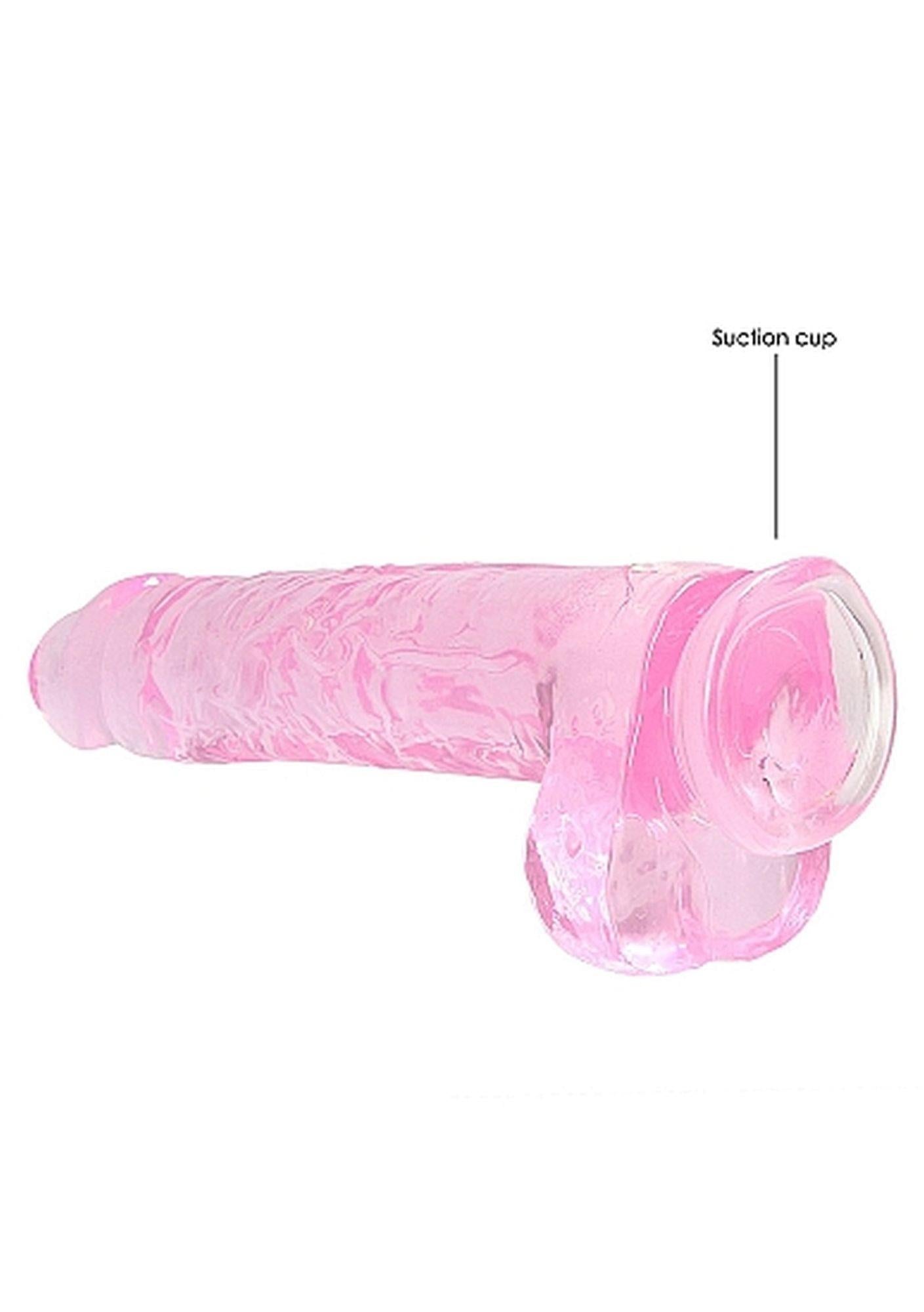 5-9" / 23 cm Realistic Dildo With Balls - Pink-5