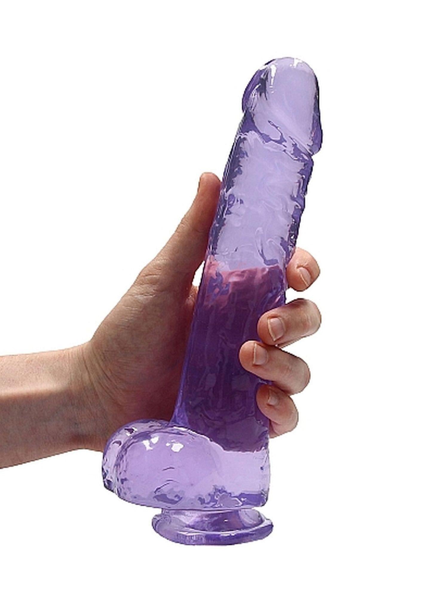 7-Silikonowe grube dildo z mocną przyssawką 25 cm-7