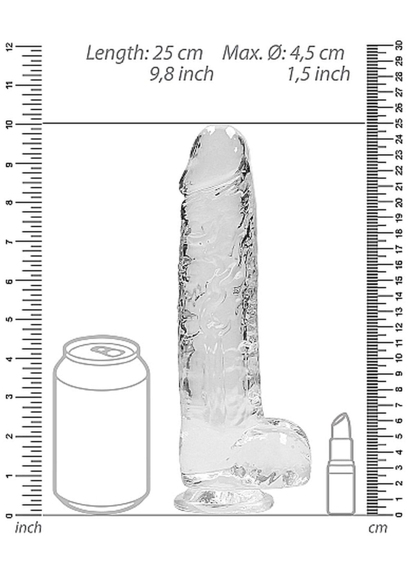 3-Duży wodoodporny penis dildo mocna przyssawka 25cm-3