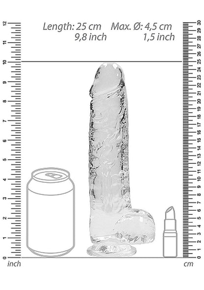 3-Duży wodoodporny penis dildo mocna przyssawka 25cm-3