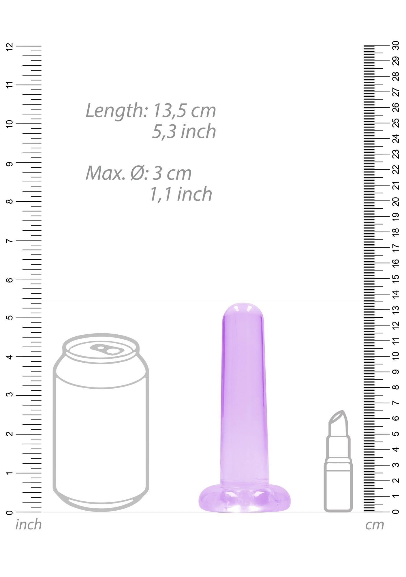 5-Dildo małe gładkie z mocną przyssawką 13,5 cm-5