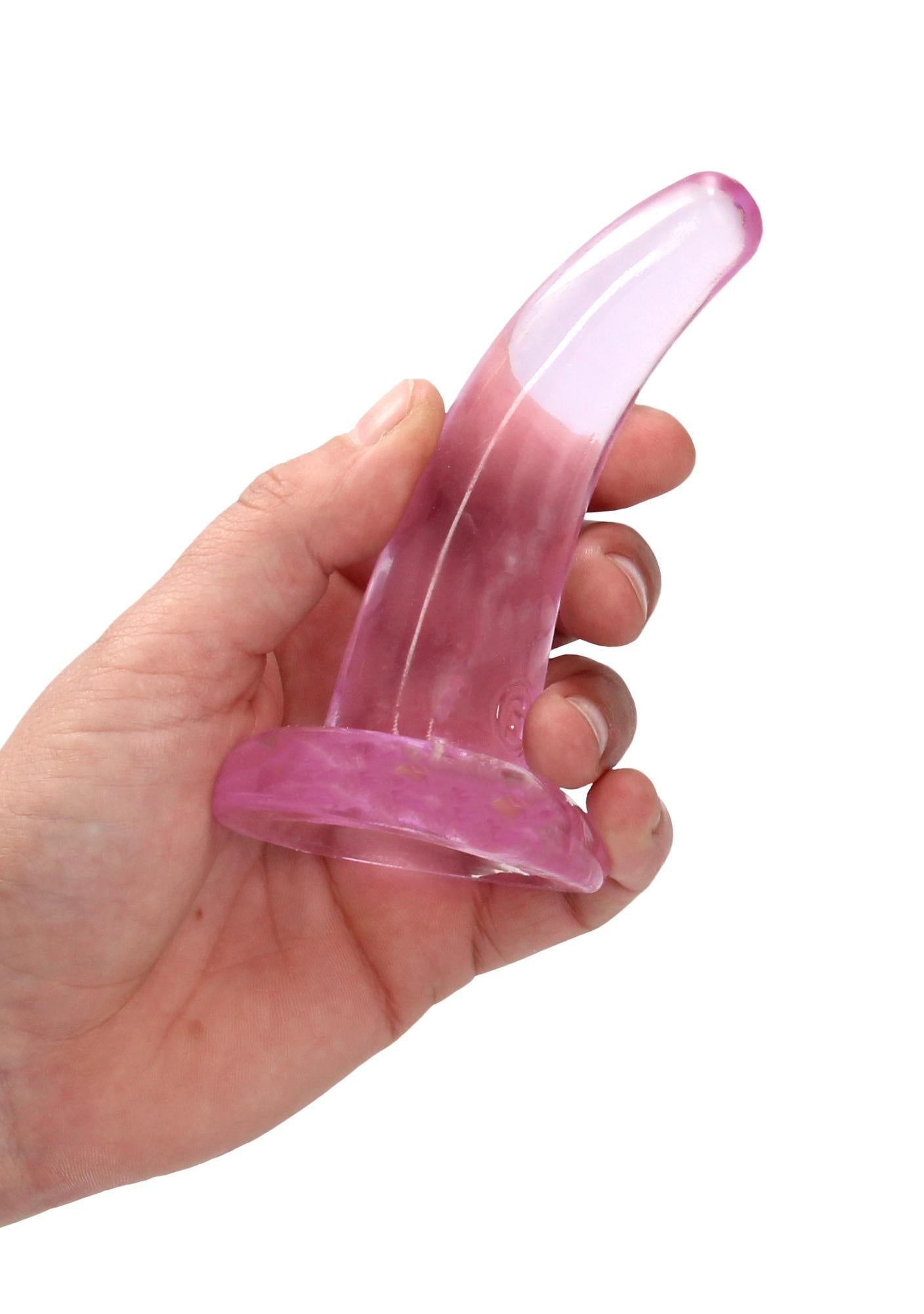 3-Dildo zakrzywione małe z mocną przyssawką 12 cm-3