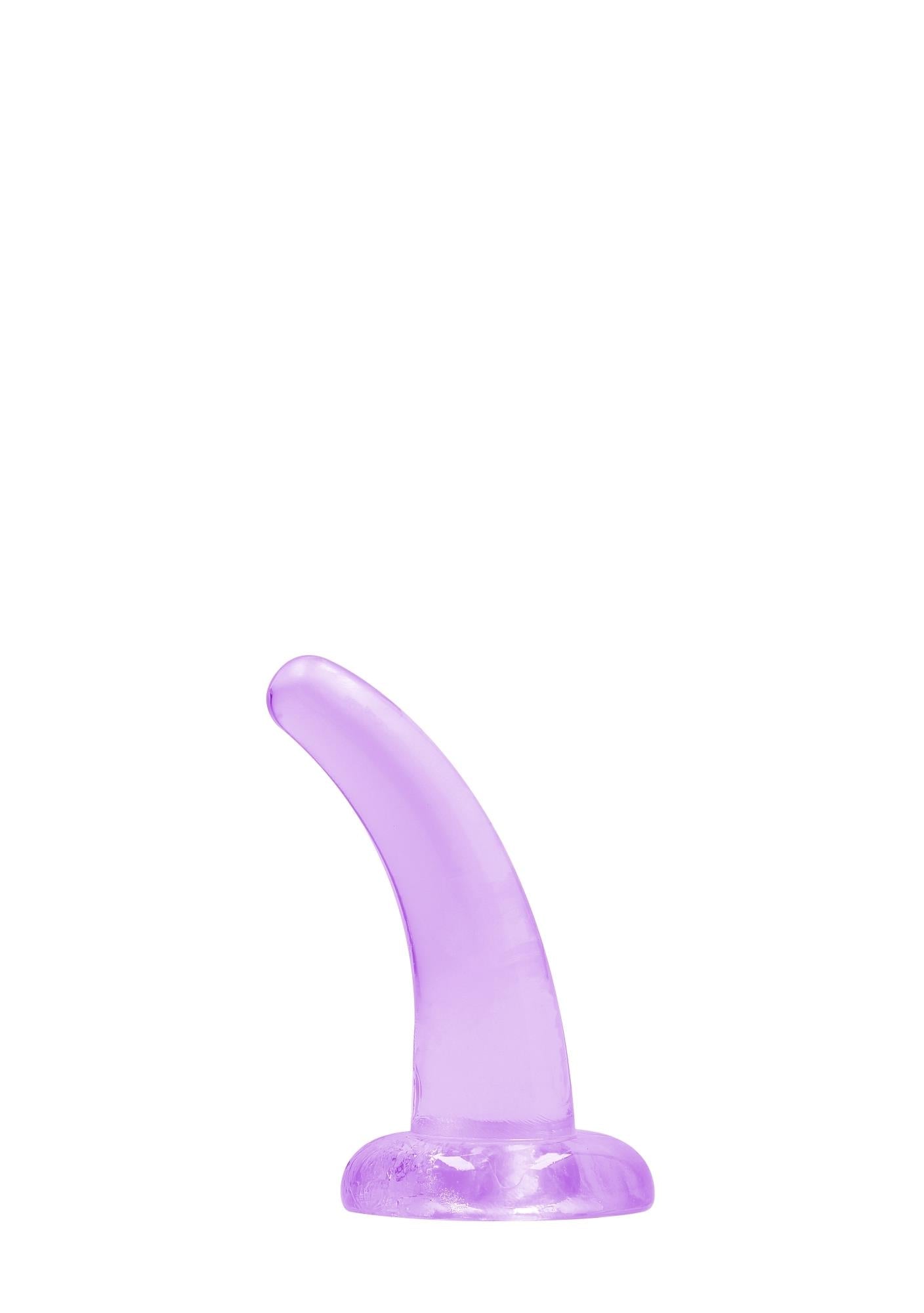 2-Dildo zakrzywione fiolet z mocną przyssawką 12 cm-2