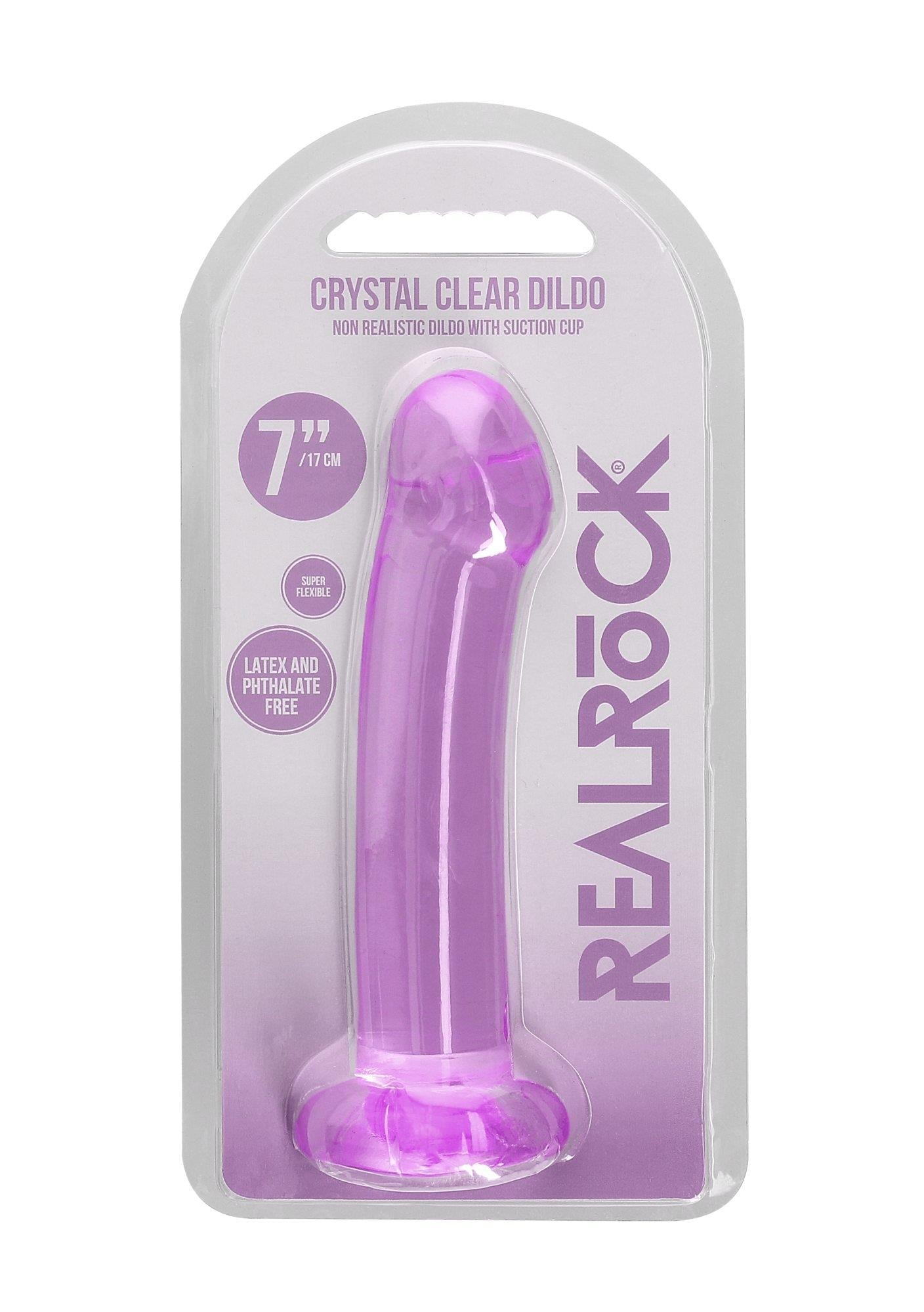 1-Proste sex dildo z główką i przyssawką penis 17 cm-1