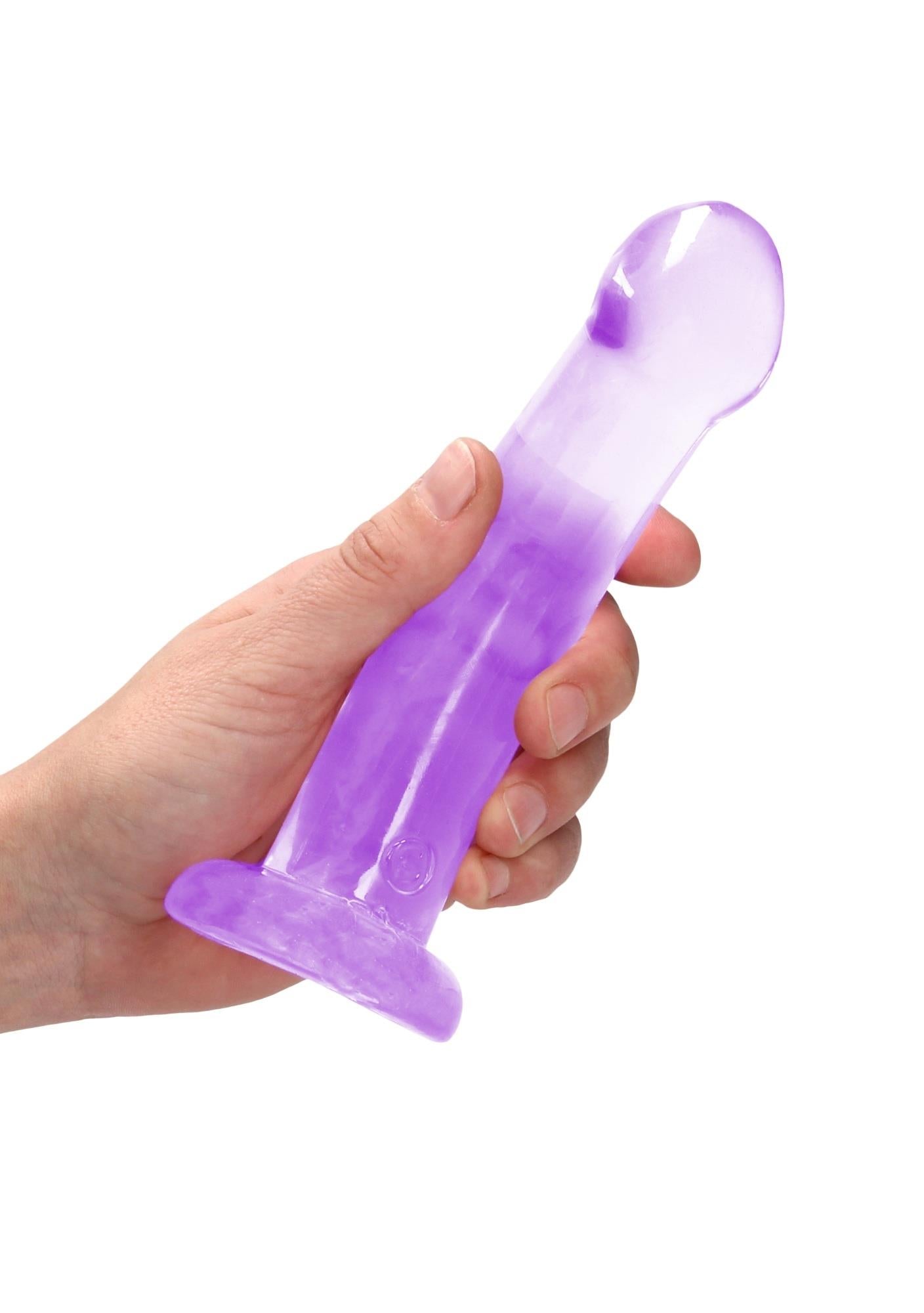 3-Proste sex dildo z główką i przyssawką penis 17 cm-3