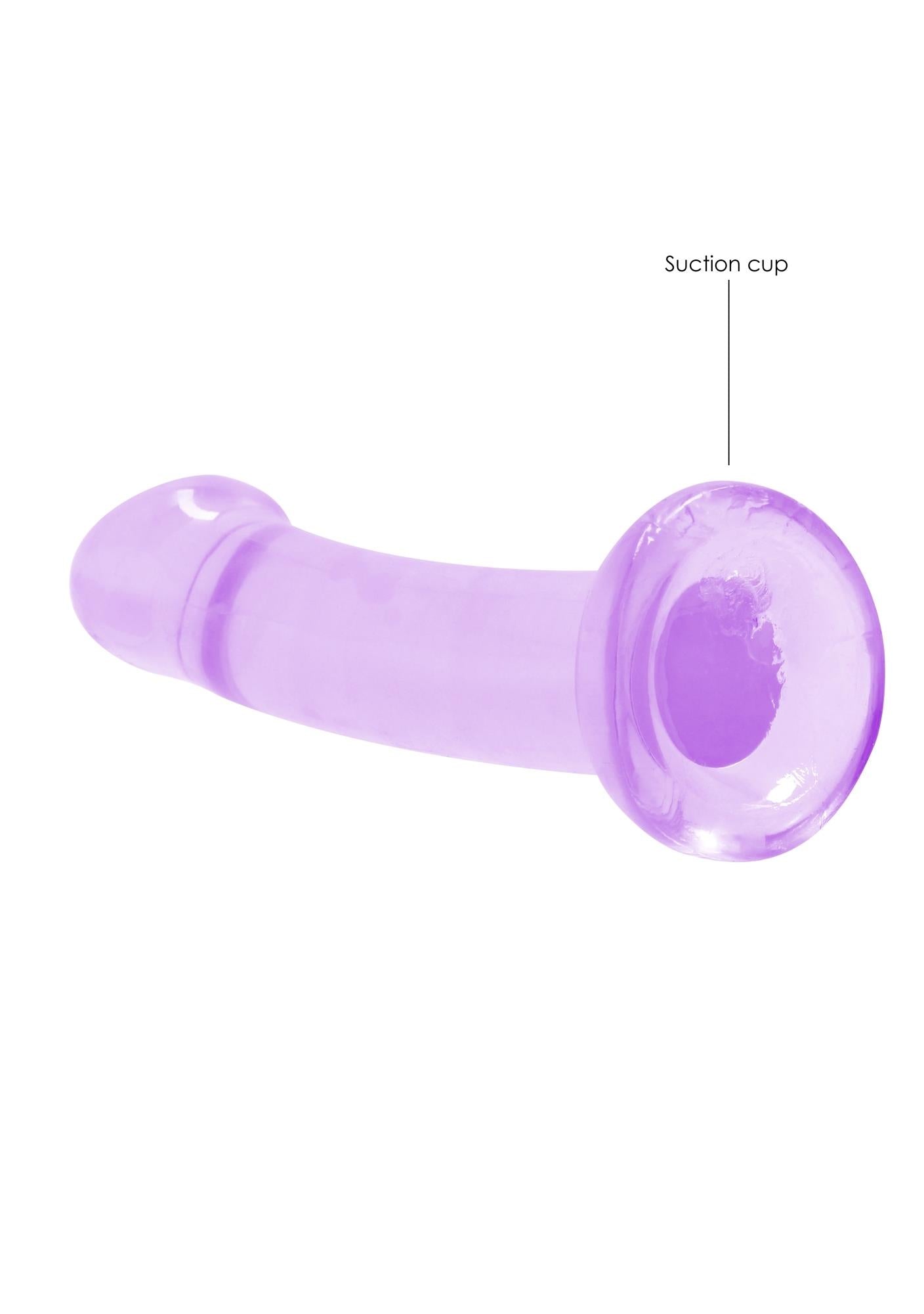 4-Proste sex dildo z główką i przyssawką penis 17 cm-4