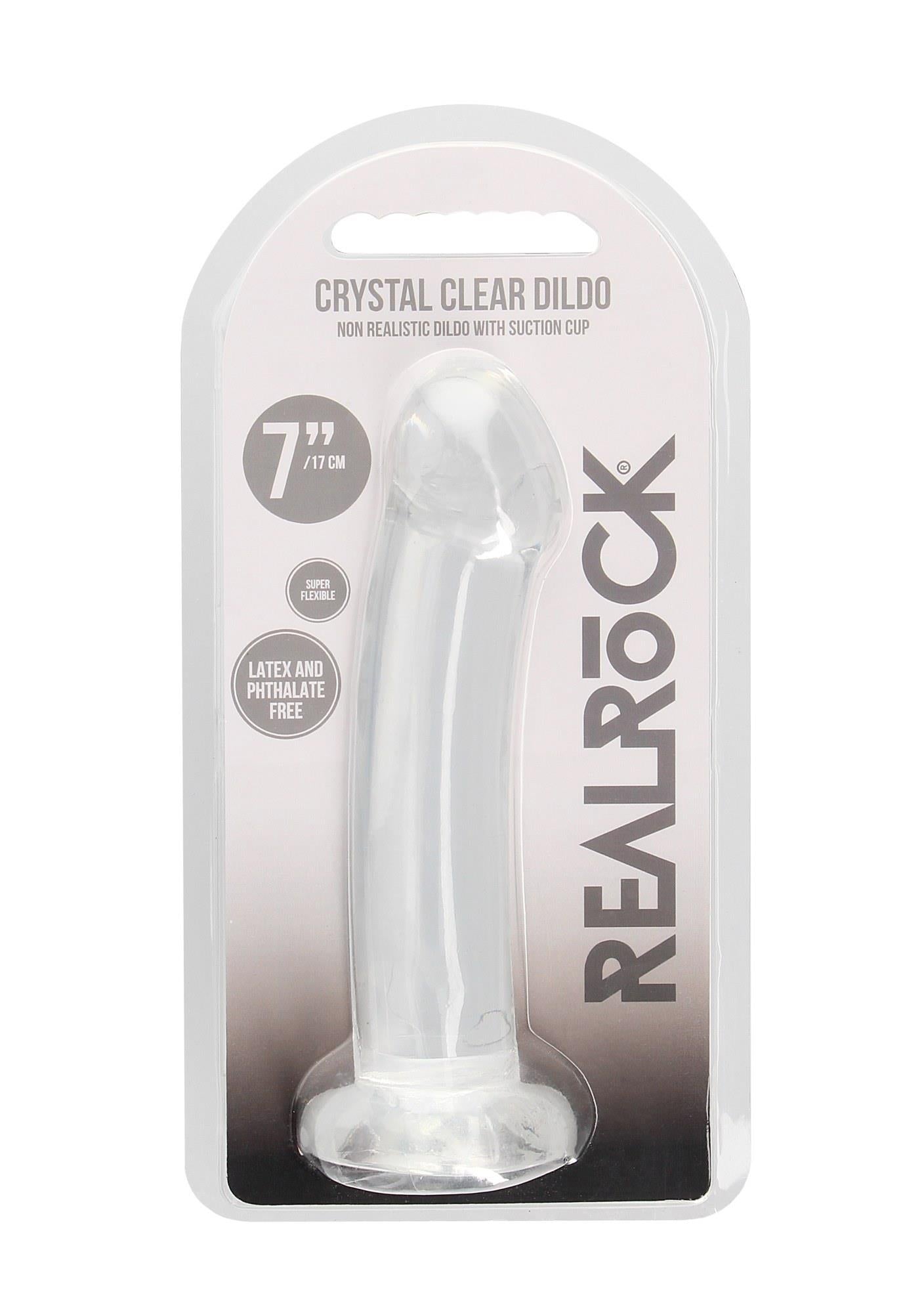 1-Proste lekko zagięte dildo z przyssawką 16,6 cm-1