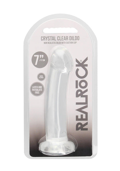 1-Proste lekko zagięte dildo z przyssawką 16,6 cm-1