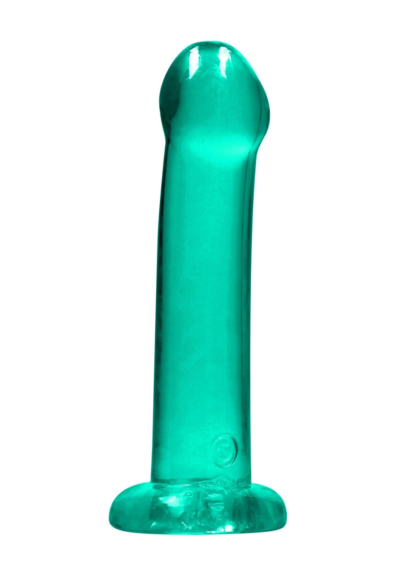 2-Dildo gładkie zielone z mocną przyssawką 17 cm-2