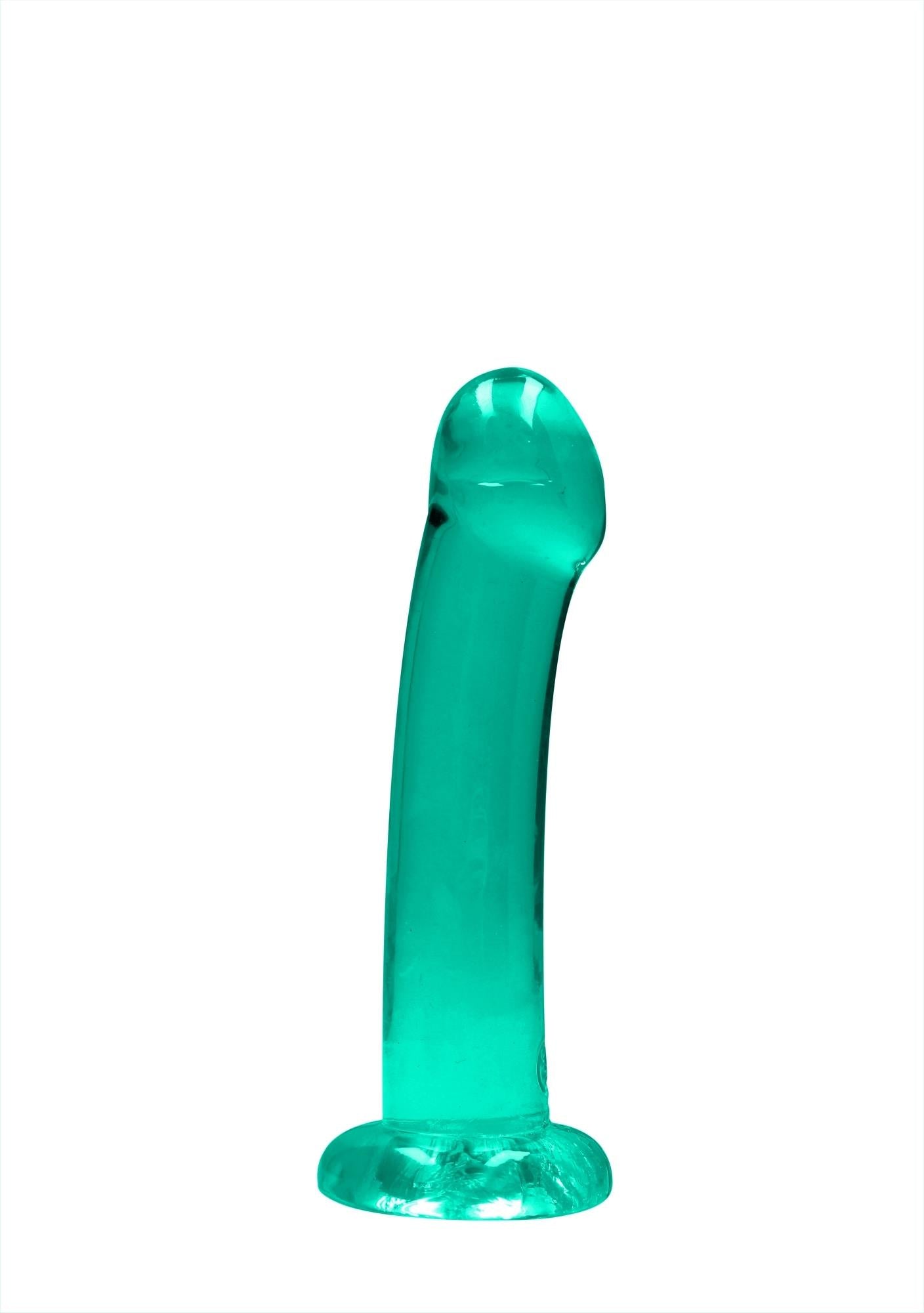 4-Dildo gładkie zielone z mocną przyssawką 17 cm-4