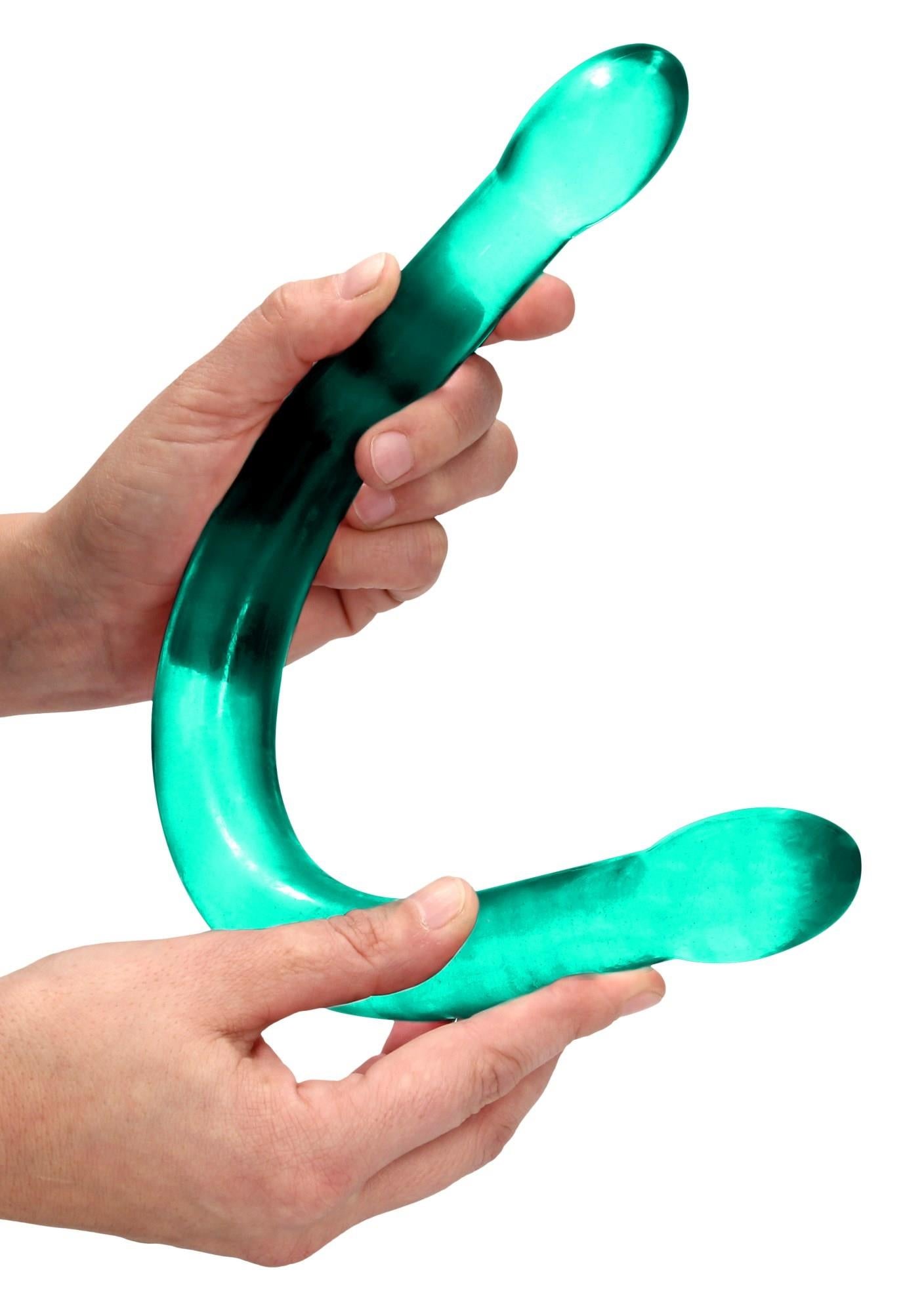 3-Podwójne gładkie dildo do sexu lesbijskiego 42 cm-3